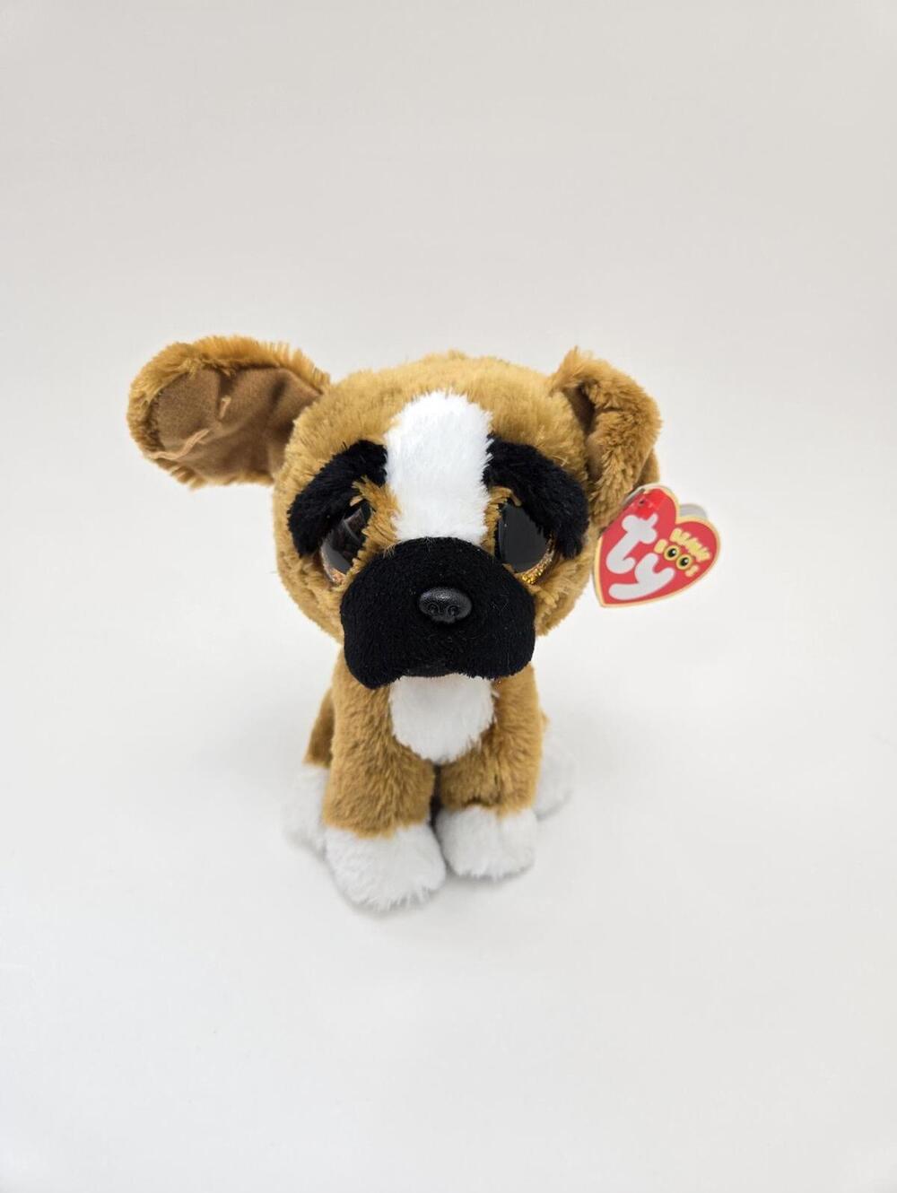 TY Beanie Boo “Brutus” the Boxer Puppy Dog - Ear unattached, see photo (6 inch)